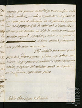 Correspondencia entre Íñigo Ortés de Velasco Salcedo y su primo Gaspar de Bardales Escobar.