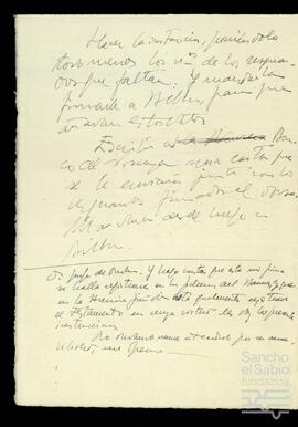 Cartas dirigidas a José Miguel de Azaola Urigüen relacionadas con la testamentaría de Josefa de Ondarza Acha y la transmisión de sus bienes.