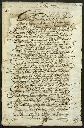Testamento de Juan Tomás de Andícano Loyola.