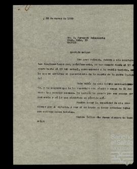 Correspondencia entre José Miguel de Azaola Urigüen y Fernando Delapuente.
