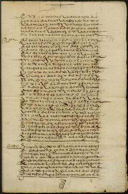 Discernimiento de Julián Jiménez Sedeño como curador de Francisco de Egaña Izaguirre.