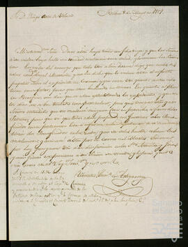 Correspondencia y cuentas de la administración de los bienes de Bilbao.