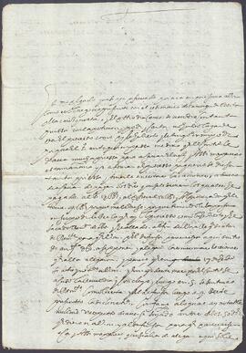 Carta de Pedro López de Arriaga dirigida a Andrés Martínez de Inurrigarro.