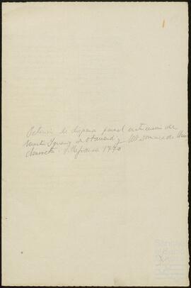 Carta de Martín Ignacio de Otamendi relativa a una solicitud de dispensa eclesiástica para una boda.