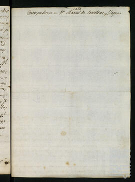 Correspondencia entre Manuel de Santelices Llaguno e Íñigo Ortés de Velasco Alfona de Salcedo.