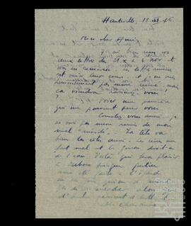 Correspondencia entre Albert Gross y José Miguel de Azaola Urigüen.
