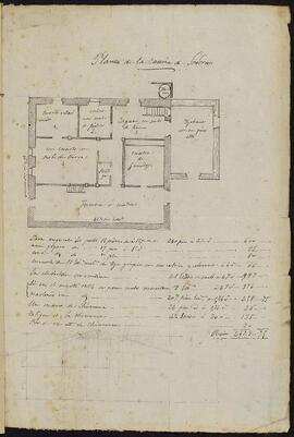 Planta de la casería de Sodorus y obras que se precisan realizar.