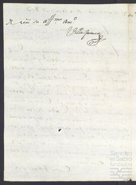 Cartas de Villafranca a Prudencio María de Verástegui Mariaca.