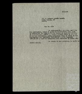Correspondencia entre José Miguel de Azaola Urigüen y Antonio Andrés Martín.