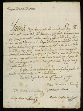 Cartas del Conde del Valle y sus hermanos a Íñigo Ortés de Velasco Esquíbel.