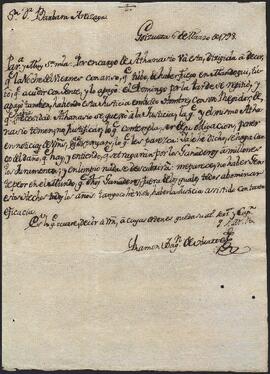 Correspondencia de Ramón Joaquín de Huarte y Bárbara de Aréizaga.