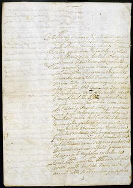 Carta de Martín de Aróstegui Marañón dirigida a Ana de Olazábal.