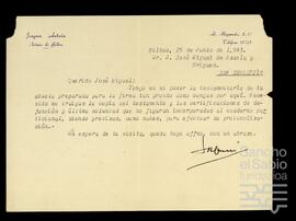 Cartas dirigidas a José Miguel de Azaola Urigüen relacionadas con la testamentaría de Josefa de Ondarza Acha y la transmisión de sus bienes.