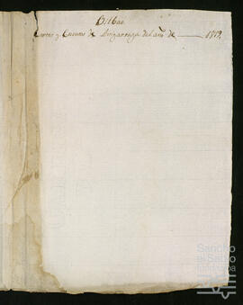 Correspondencia y cuentas de la administración de los bienes de Bilbao.