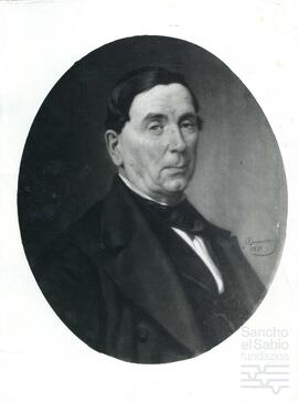 Fotografía de un retrato de Nicolás Ledesma.
