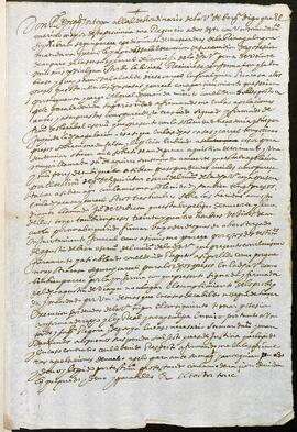 Respuesta de Pedro de Izaguirre al Corregidor de Guipúzcoa relativa a un madamiento que ordenaba la ejecución y posesión de la cárcel de Vergara.
