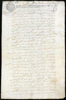 Testamento cerrado de Tomás Antonio de Ortega Patiño.