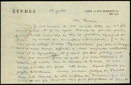 Correspondencia entre Robert Bosc y José Miguel de Azaola Urigüen.