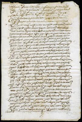 Suplicatoria en el pleito entre María de Velasco y los herederos de Martín Pérez de Olazábal.