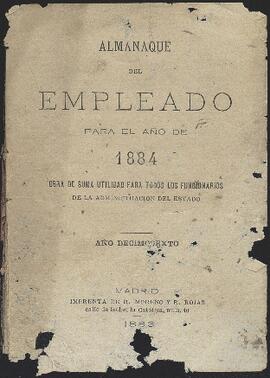 'Almanaque del empleado para el año de 1884'.