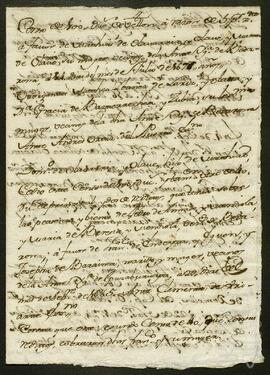 Apuntes sobre la historia y pertenencia de un censo a María Teresa de Beingolea.