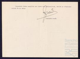 Correspondencia entre José Miguel de Azaola Urigüen y Fernando Marín.
