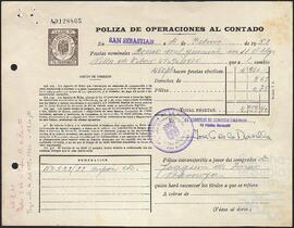 Obligaciones cedidas por Joaquín de Yrízar a Pilar Ortiz de Zárate.