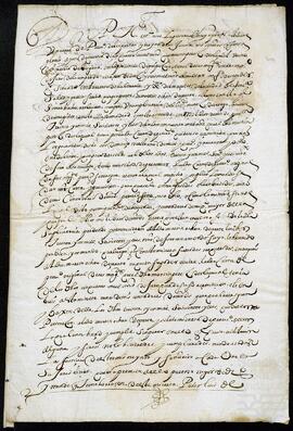 Provisión Real ordenando la entrega de la escritura de privilegio original de un juro a Martín Ochoa de Zárate.