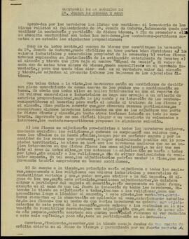 Cartas dirigidas a José Miguel de Azaola Urigüen relacionadas con la testamentaría de Josefa de Ondarza Acha y la transmisión de sus bienes.