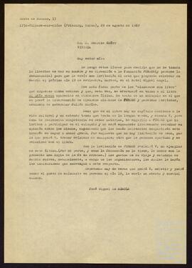 Correspondencia entre José Miguel de Azaola Urigüen y Henrike Knörr.