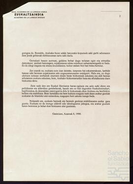 Correspondencia entre José Miguel de Azaola Urigüen y Henrike Knörr.