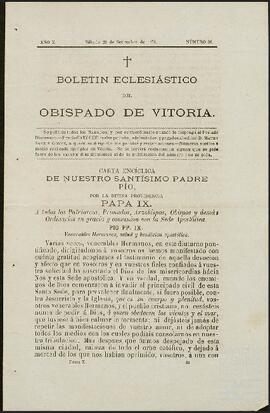 Boletín Eclesiástico del Obispado de Vitoria número 31.