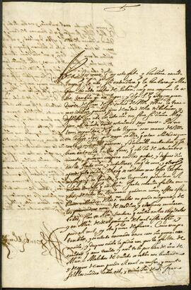 Carta de Francisco Fernández dirigida a Francisco de Egaña Izaguirre.
