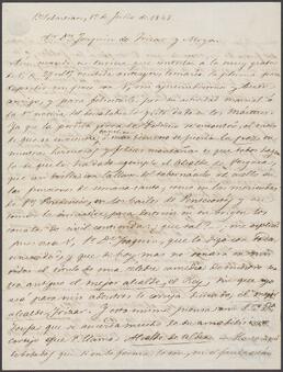 Cartas de Manuel de Mazarredo dirigidas a Joaquín de Yrízar.