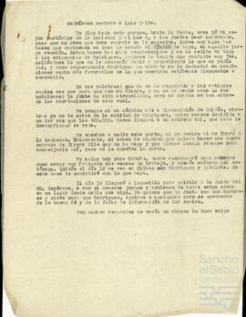 Correspondencia relacionada con la sociedad Alvamar S.A.