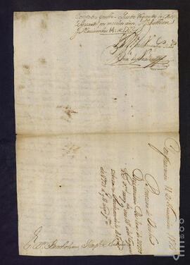 Correspondencia entre Ventura Urcola y Bartolomé José Ortiz de Urbina Ruiz de Zurbano.
