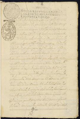Poder de Martín de Lassa Goitia a Domingo Pérez de Yrízar Cataráin.