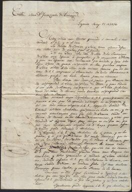 Correspondencia entre Juan Bautista Gregorio Minondo, Juan Carlos de Aréizaga y Bernabé de Mendíbil.