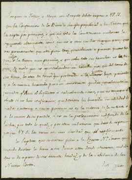 Peticiones de Joaquín de Yrizar Moya dirigidas a la Diputación de Guipúzcoa.