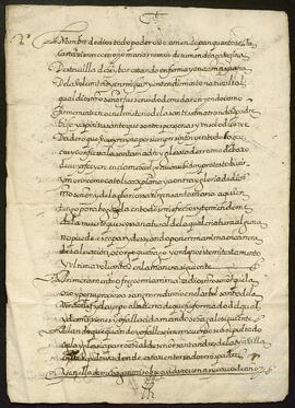Testamento de María Ramos de Sumendiaga.