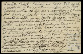 Correspondencia entre Joaquín de Azaola Ondarza y José Miguel de Azaola Urigüen.