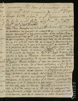 Correspondencia sobre la administración de los bienes del Mayorazgo de Marzana y del Patronato de Marzana, Axpe y Arrázola.