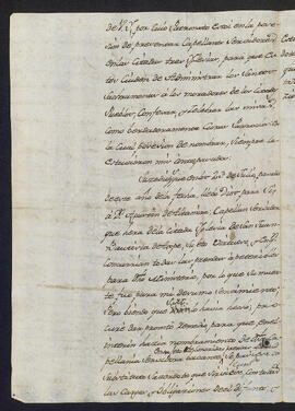 Correspondencia para cubrir la vacante de capellán en la Iglesia de San Juan de Axpe.