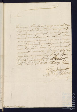 Carta de Pedro de Gamboa a Pedro Vélez de Marzana Orozqueta.