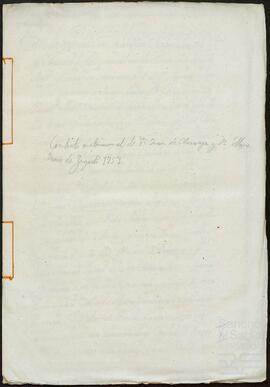 Contrato matrimonial de María Jesús de Zugasti Cerro y Juan de Olascoaga.