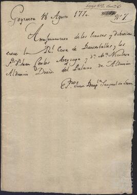 Amojonamiento y reconocimiento de los límites entre la Real Casa de Roncesvalles y los terrenos del Palacio de Alduncín.