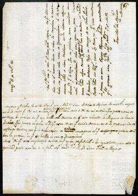 Cartas entre Juan Antonio de Aguirre Amasa y Juan Francisco de Moya.