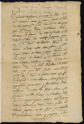 Poder dado a Domingo Hilario de Ibaseta para que proponga a los legatarios de Francisco Javier de Arcelus Urbistondo la reducción de sus legados.