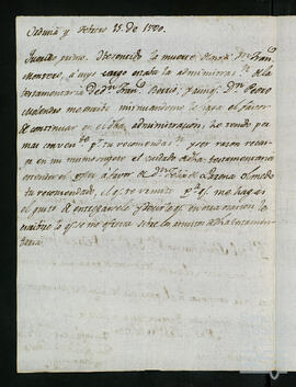 Correspondencia entre Íñigo Ortés de Velasco Salcedo y su primo Gaspar de Bardales Escobar.