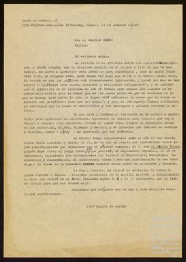 Correspondencia entre José Miguel de Azaola Urigüen y Henrike Knörr.